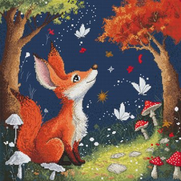 Набір для вишивання хрестом Зачарований лис Ksenya project 10-004 - 2