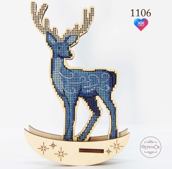 1106 Срібне Копитце. Набір для вишивки хрестиком Фрузелок - 1