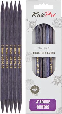 19029 Спицы носочные 7,00 мм J'adore Cubics KnitPro 20 см - 1