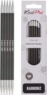 41114 Спицы носочные Karbonz KnitPro 15 см 4.50 мм - 1 41114 Спицы носочные Karbonz KnitPro 15 см 4.50 мм - 1