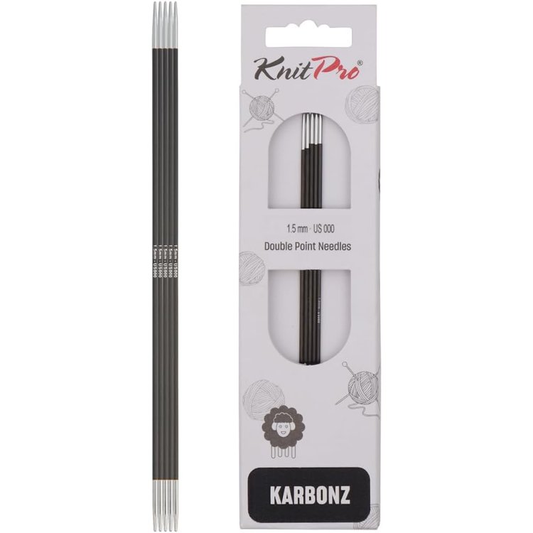 41103 Спиці шкарпеткові Karbonz KnitPro 15 см 1.50 мм - 1