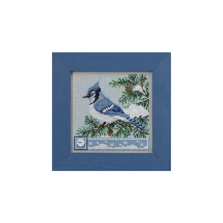 MH142233 Голубая сойка. Набор для вышивки в смешанной технике Mill Hill - 1