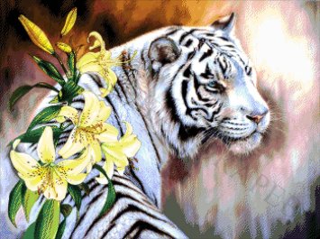 53-3072-НБ Бенгальский тигр. Набор Для вышивки бисером ТМ Токарева А. - 1