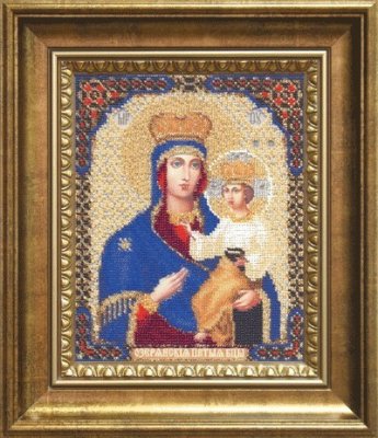 Б-1127 Ікона Пресвятої Богородиці Озерянська Набір для вишивки бісером - 1