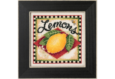 вышивка гладью DM302312 Лимоны. Набор для вышивки в смешанной технике Mill Hill