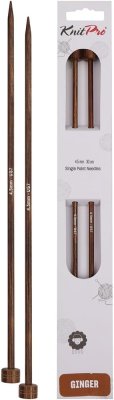 31146 Спицы прямые Ginger KnitPro, 25 см, 4.50 мм - 1