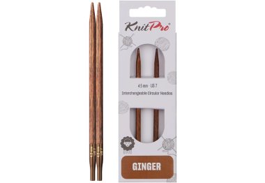 спиці для в'язання 31206 Спиці з`ємні Ginger KnitPro, 4.50 мм