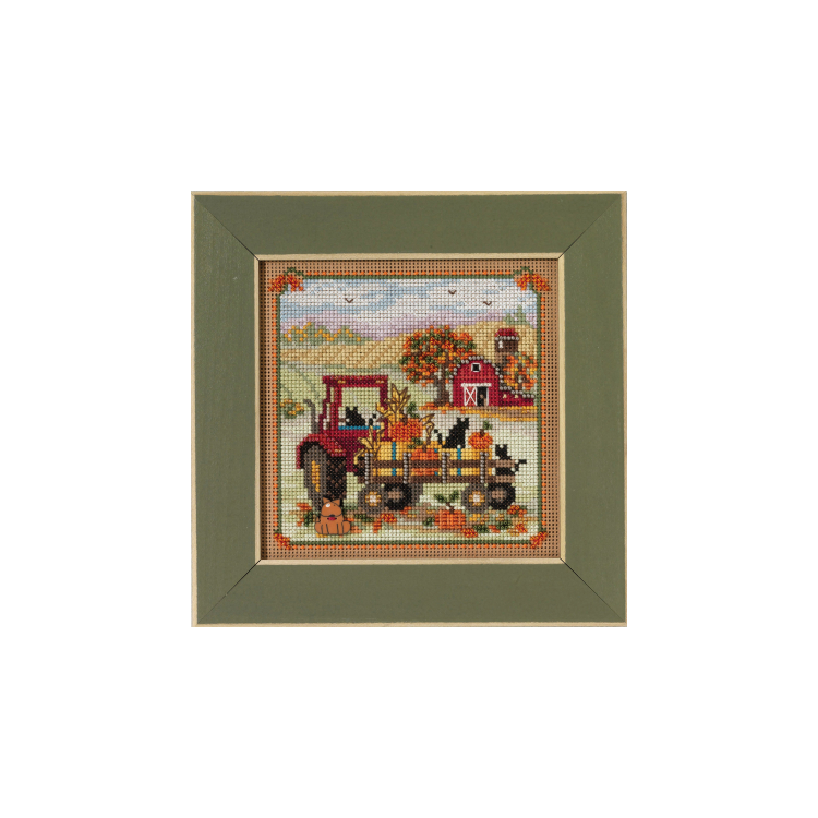 MH142325 Прогулянка на сіні. Набір для вишивки в змішаній техниці Mill Hill - 1