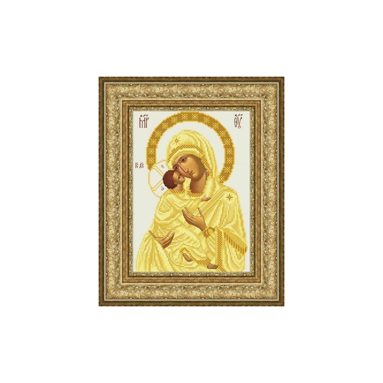 ТО-055 Володимирівська Ікона Божої Матері. Схема для вишивки бісером (атлас) ТМ Барвиста Вишиванка - 1