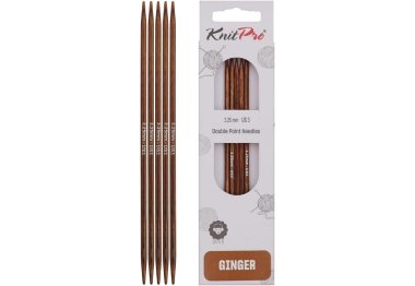 спицы для вязания 31006 Спицы носочные Ginger KnitPro, 15 см, 3.25 мм