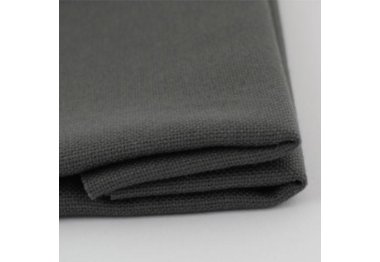  Ткань для вышивания ТПК-190-1 3/97 Оникс (домотканое полотно №30), темно-серый, 48% хлопок,52% п/э, ширина 1,5м