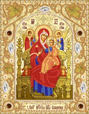НІК-5321 Ікона Божої Матері Всецариця. Набір для вишивки бісером Марічка - 1