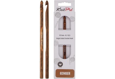 31248 Крючок односторонній Ginger KnitPro, 6.50 мм 31248 Крючок односторонній Ginger KnitPro, 6.50 мм
