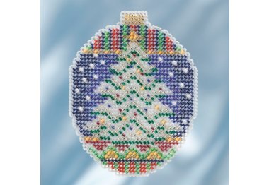 вышивка гладью MH211813 Ледяная вечнозеленая. Набор для вышивки в смешанной технике Mill Hill