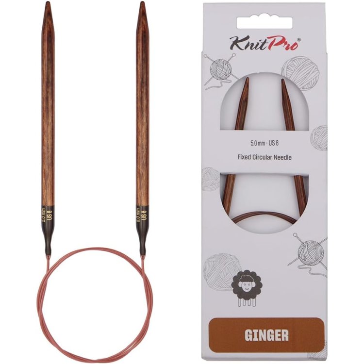 31111 Спицы круговые Ginger KnitPro, 100 см, 5.00 мм - 1 31111 Спицы круговые Ginger KnitPro, 100 см, 5.00 мм - 1
