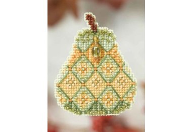 вишивка гладдю MH184205 Ювелірна груша. Набір для вишивки в змішаній техніці Mill Hill вишивка гладдю MH184205 Ювелірна груша. Набір для вишивки в змішаній техніці Mill Hill