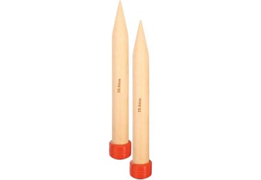 спицы для вязания 35257 Спицы прямые Jumbo Birch KnitPro, 30 см, 35.00 мм