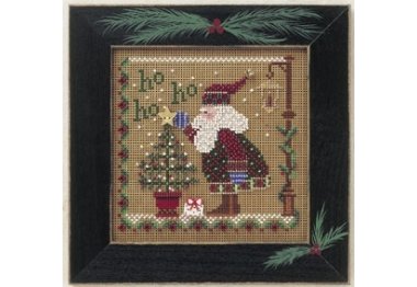 вышивка гладью MHCB170 Хо Хо Хо Санта. Набор для вышивки в смешанной технике Mill Hill