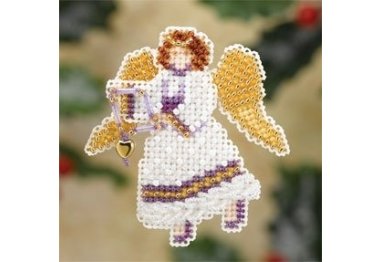 вишивка гладдю MH187306 Сніговий Ангел. Набір для вишивки в змішаній техніці Mill Hill вишивка гладдю MH187306 Сніговий Ангел. Набір для вишивки в змішаній техніці Mill Hill