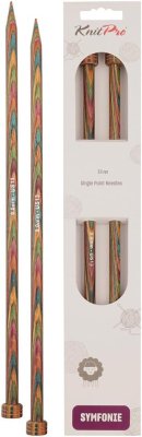 20263 Спицы прямые Symfonie Wood KnitPro, 40 см, 9.00 мм - 1