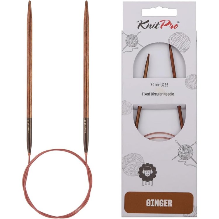 31065 Спиці кругові Ginger KnitPro, 60 см, 3.00 мм - 1