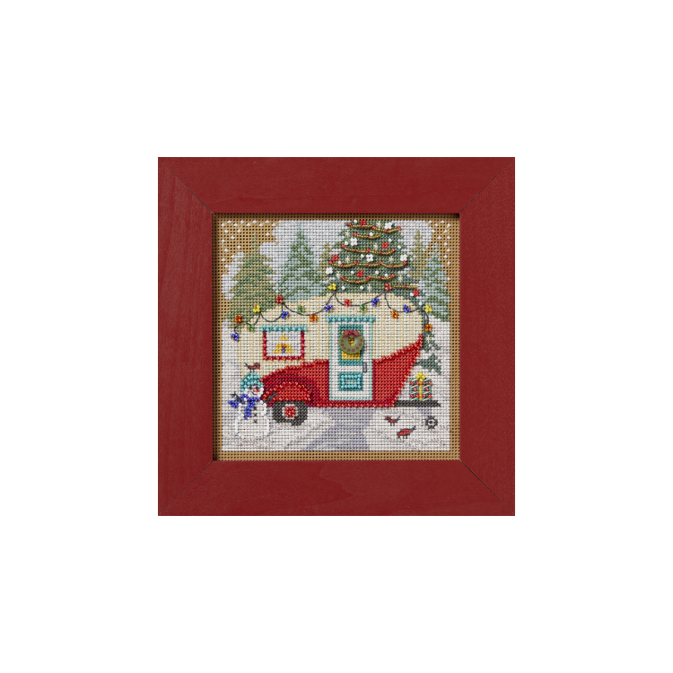 MH142431 Різдвяний кемпер. Набір для вишивки в змішаній техниці Mill Hill - 1
