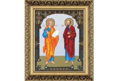  Б-1102 Икона Святых апостолов Петра и Павла Набор для вышивки бисером