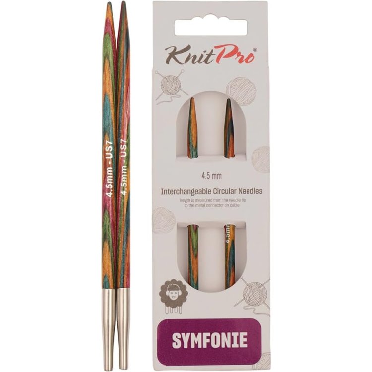 20404 Спиці знімні Symfonie Wood KnitPro, 4.50 мм - 1
