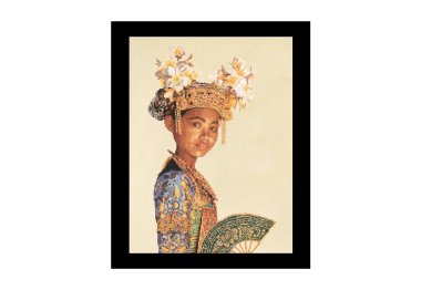  947A Balinese Dancer (white) Aida. Набір для вишивки хрестом Thea Gouverneur