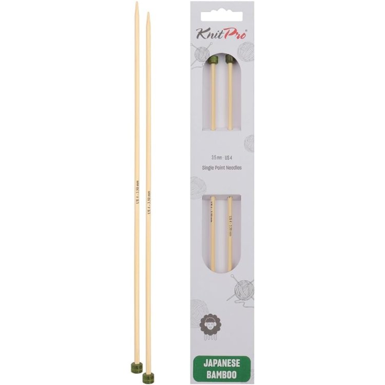22326 Спицы прямые Bamboo KnitPro, 30 см, 3.50 мм - 1