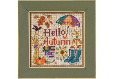 вишивка гладдю MH142323 Привіт Осінь. Набір для вишивки в змішаній техниці Mill Hill