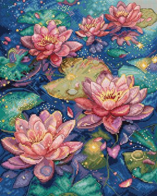 Набор для вышивки крестом L9910 Water lily. Letistitch - 1