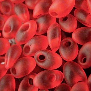LMA-140F Бісер Miyuki Long Magatama Beads 4х7 мм (червоний матовий) - 1