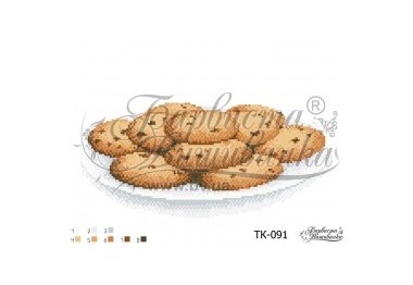  ТК-091 Домашнє печиво. Схема для вишивки бісером (габардин) ТМ Барвиста Вишиванка