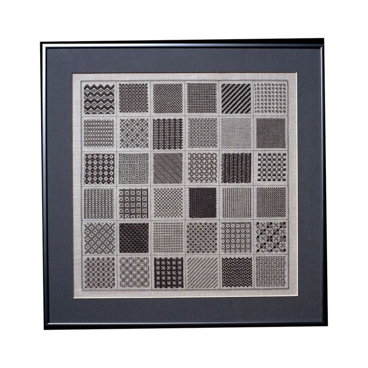 39-1401 Серый сэмплер. Набор для вышивания крестом PERMIN - 1