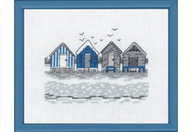  13-9118 Пляжні будиночки (Beach house. Набір для вишивання хрестом PERMIN