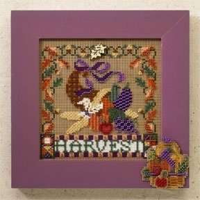 MH146206 Щедрий врожай. Набір для вишивки в змішаній техниці Mill Hill - 1