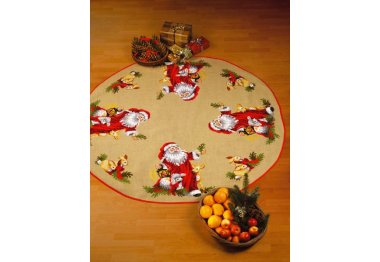  45-3255 Санта Клаус с животными. Набор для вышивания крестом PERMIN