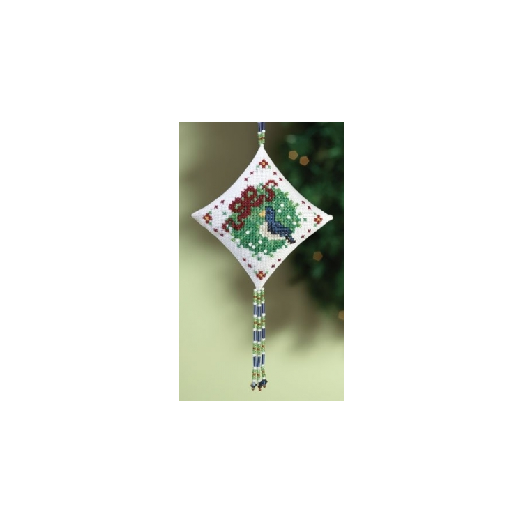 MH220306 Синій птах. Набір для вишивки в змішаній техниці Mill Hill - 1