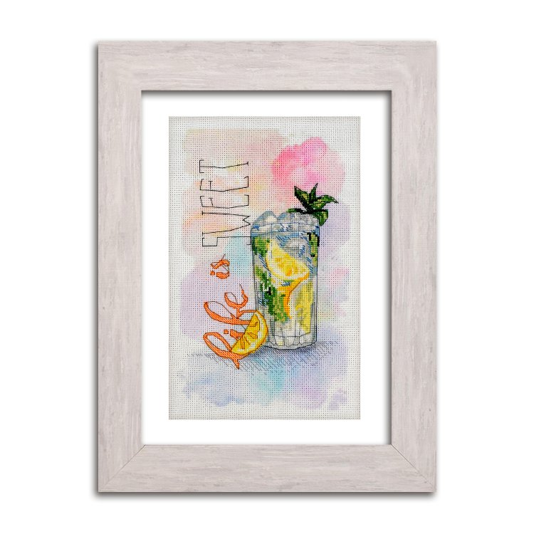 N074 Мохіто. Набір для вишивки хрестом Кольорова - 1