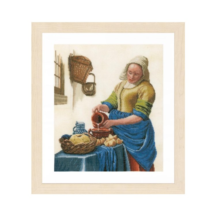 PN-0168604 Женщина с молоком. Набор для вышивки крестом Lanarte - 1