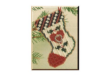 вышивка гладью MHCS2 Чулок Сердце. Набор для вышивки в смешанной технике Mill Hill вышивка гладью MHCS2 Чулок Сердце. Набор для вышивки в смешанной технике Mill Hill