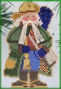 MHNS5 Санта. Набір для вишивки в змішаній техниці Mill Hill - 1