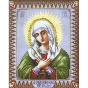 №400 Ікона Божої Матері Замилування Набір для вишивання хрестом - 1