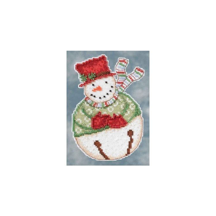 DM204102 Сніговик. Набір для вишивки в змішаній техніці Mill Hill - 1