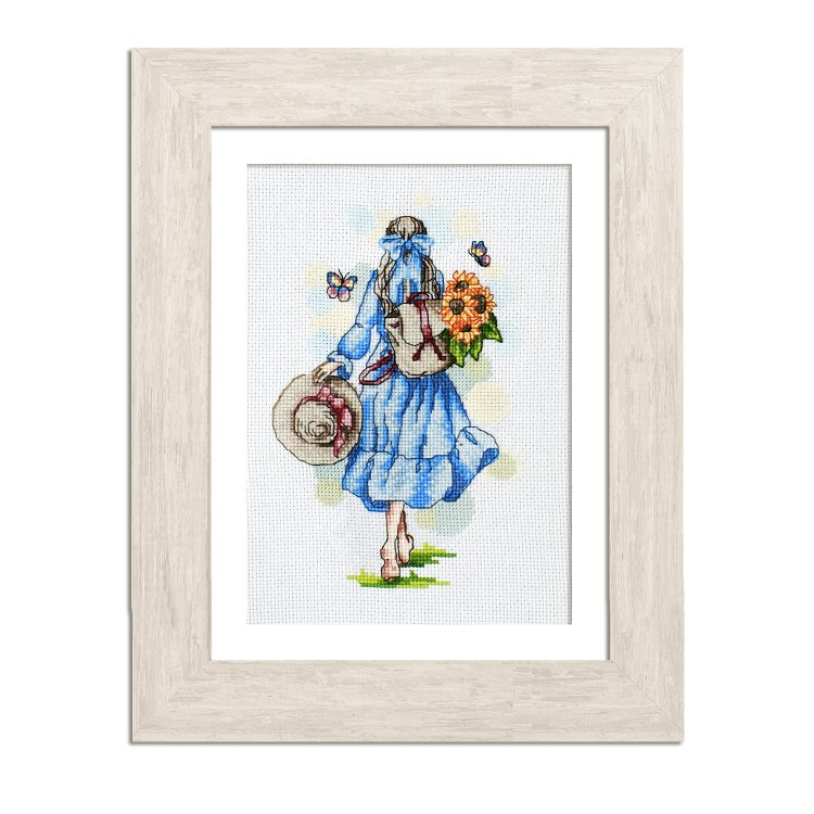 N102 Закохана в літо. Набір для вишивки хрестом Кольорова - 1