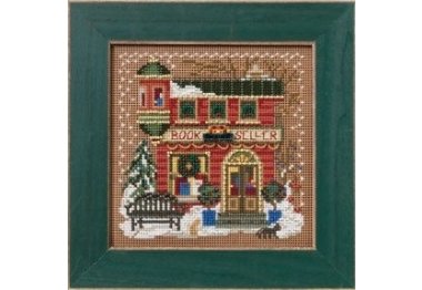 вышивка гладью MH142305 Продавец книг. Набор для вышивки в смешанной технике Mill Hill