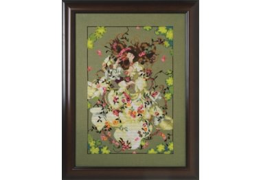  MD175 Ophelia//Офелія. Схема для вишивання хрестом на папері Mirabilia Designs