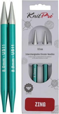 47510 Спиці знімні Zing KnitPro, 8.00 мм - 1 47510 Спиці знімні Zing KnitPro, 8.00 мм - 1