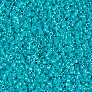 DB-658 Бісер Miyuki Delica Beads 11/0 (натуральний, бірюзовий яскравий) - 1